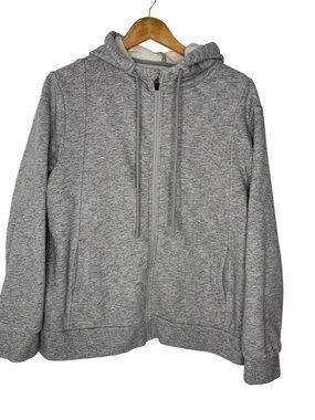 FIGS Essential Hoodie Full Zip‎ Jacket Size XL Gray Heather